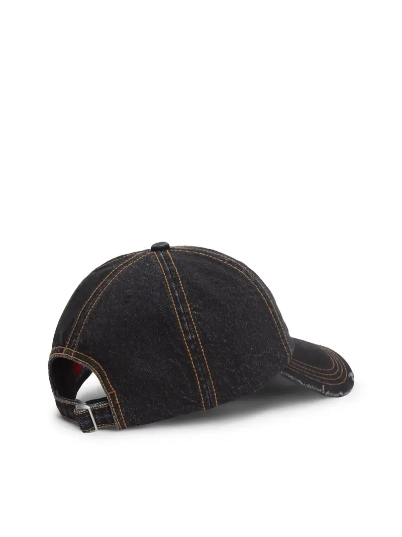 Cappello da baseball blu denim miniatura 3
