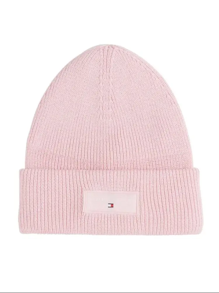 cappello rosa donna in cotone patch logo sul davanti
