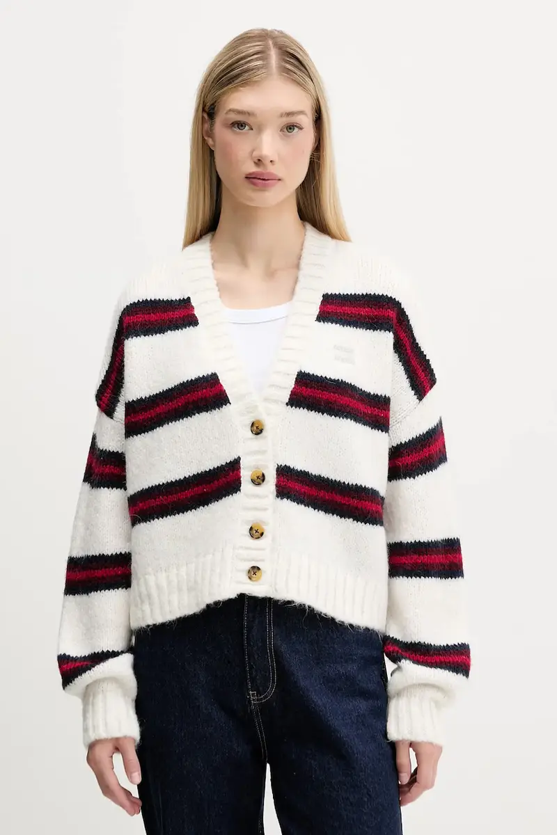 Tommy Jeans Cardigan Donna Beige 3840444