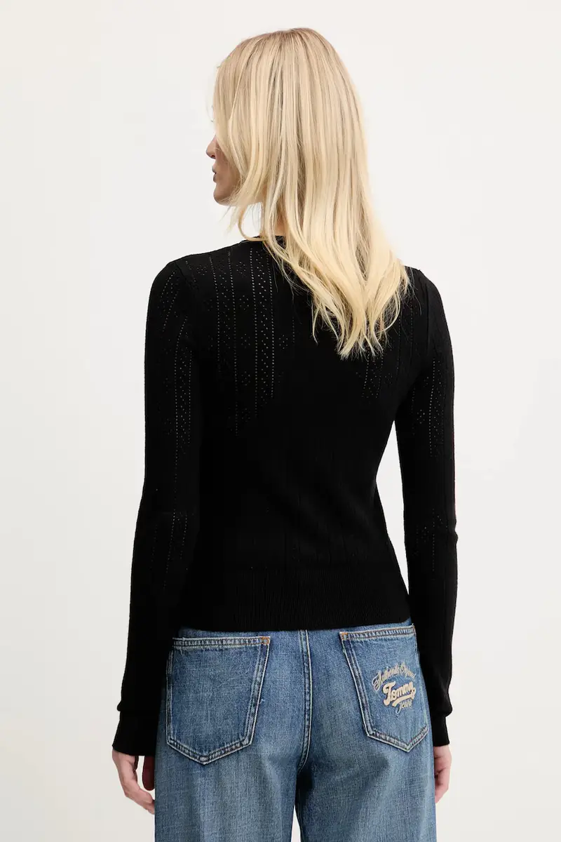 Tommy Jeans Cardigan Donna Nero 3263856 miniatura 3