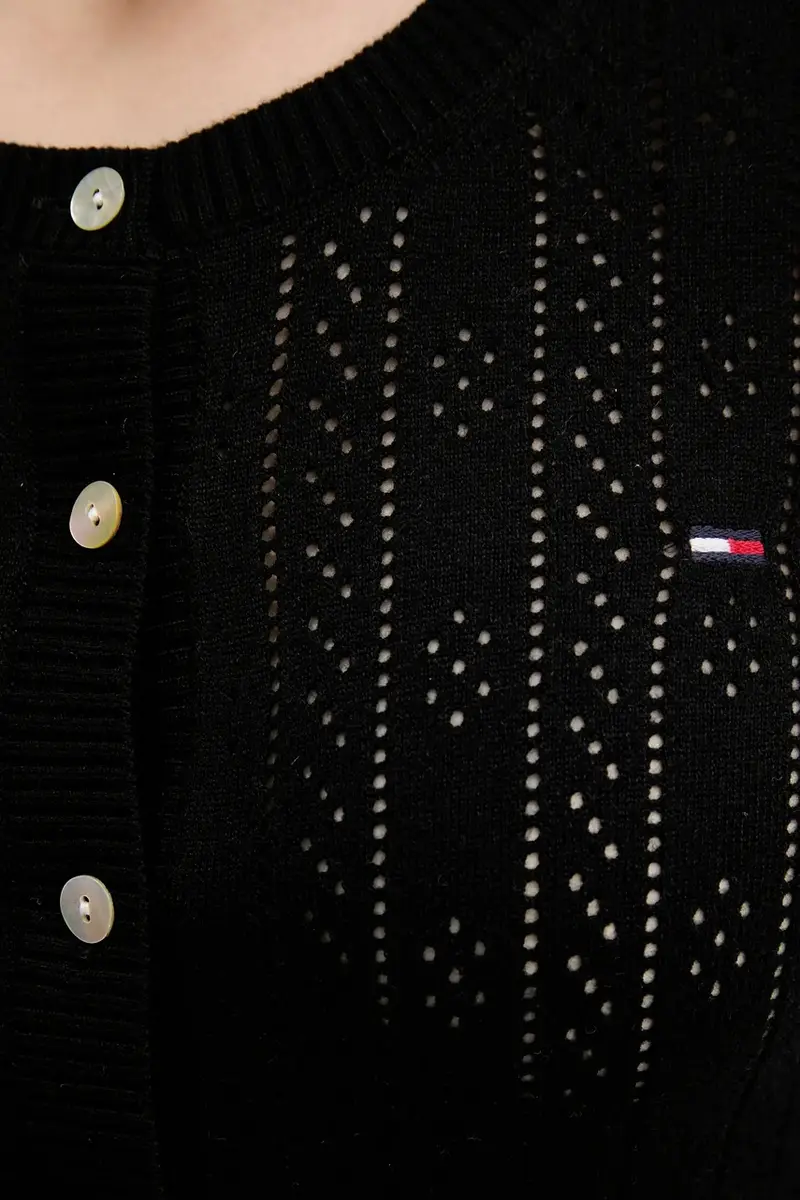 Tommy Jeans Cardigan Donna Nero 3263856 miniatura 5