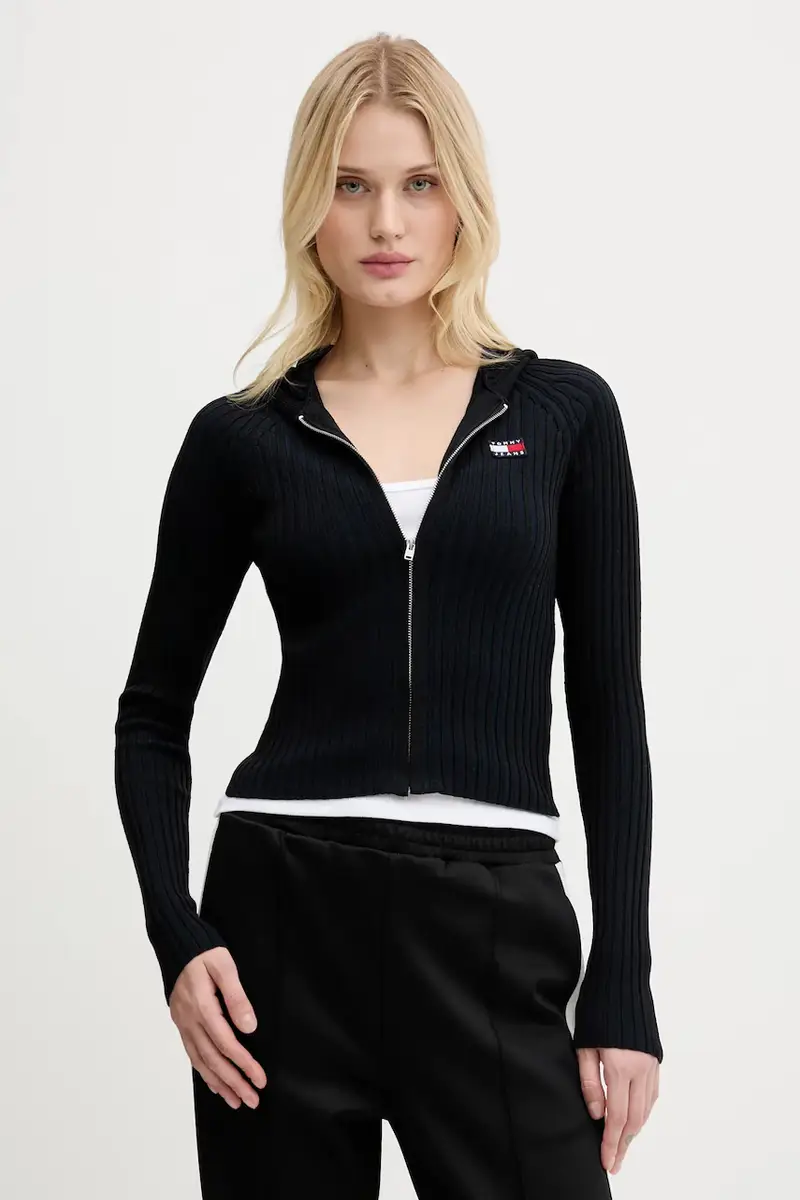 Tommy Jeans Cardigan Donna Nero 2985254
