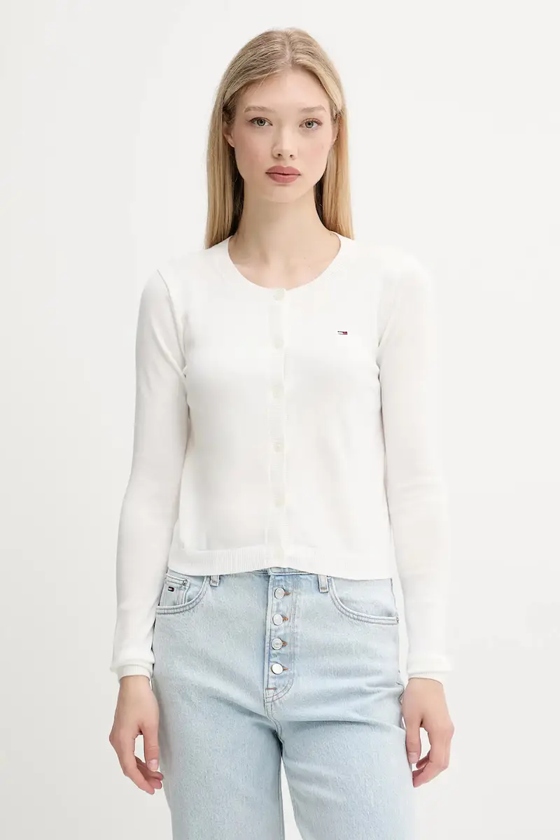 Tommy Jeans Cardigan Donna Bianco 3124743