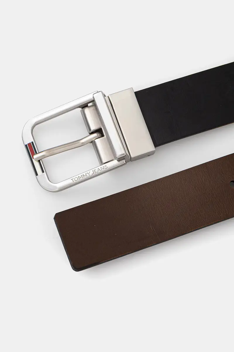 cintura in pelle bilaterale uomo colore nero AM0AM13820 miniatura 3