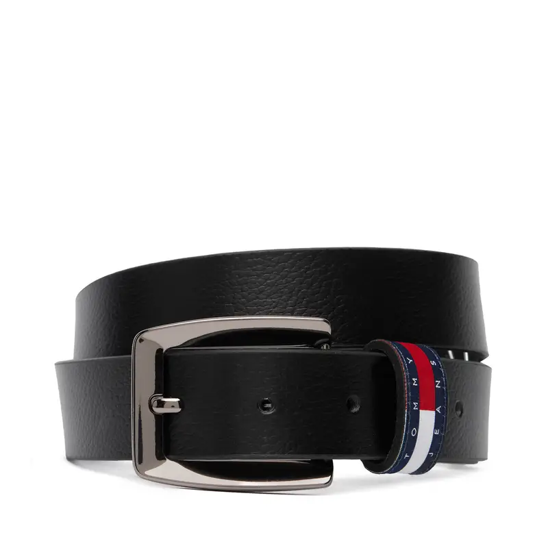 Cintura Tommy Jeans Tjw Bold Flag 3 0 AW0AW18099 Nero