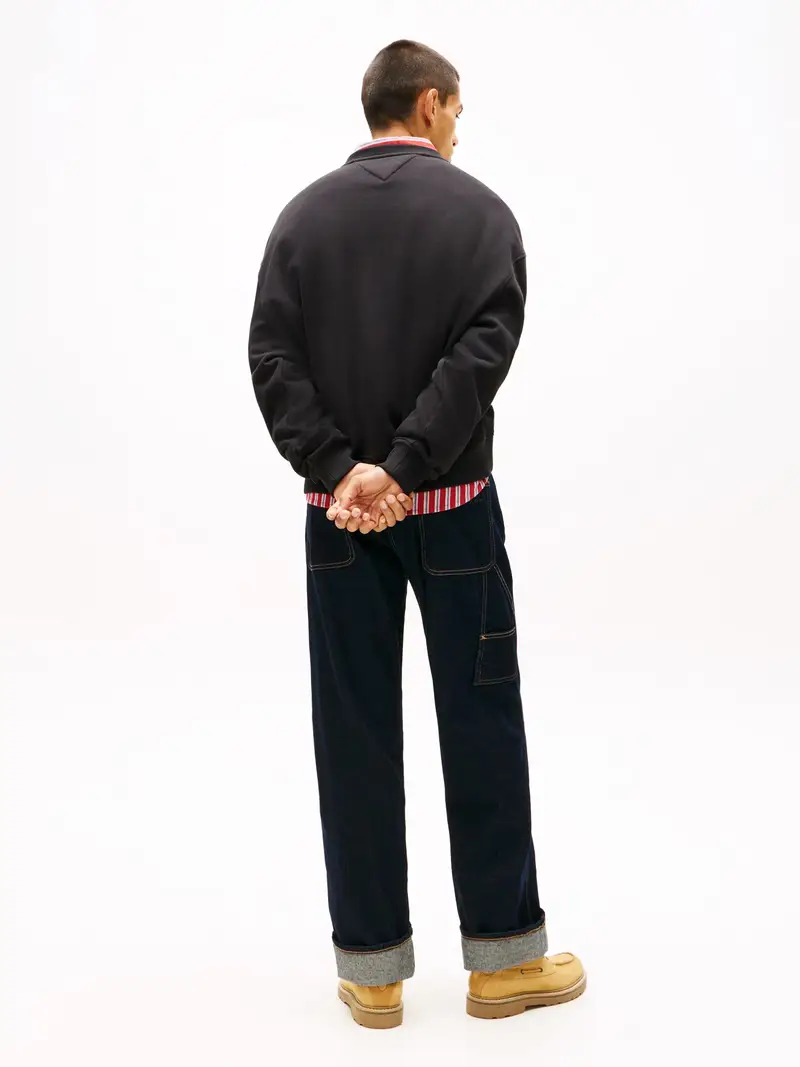 Felpa '90S' grigio / nero / bianco miniatura 3