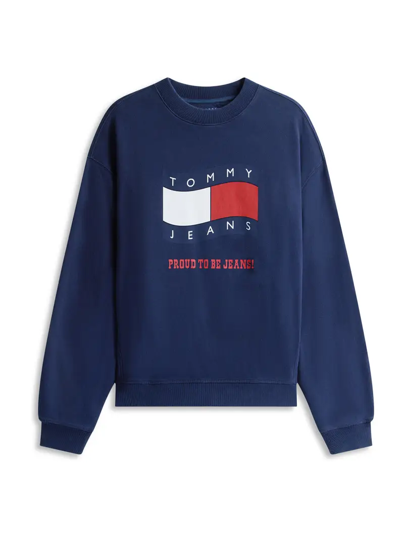 Felpa 90S navy / rosso / bianco