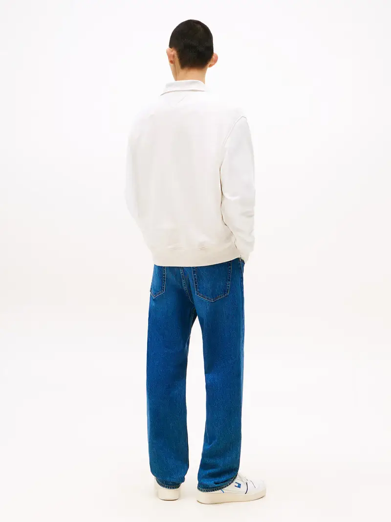 Felpa beige / rosso / nero miniatura 3