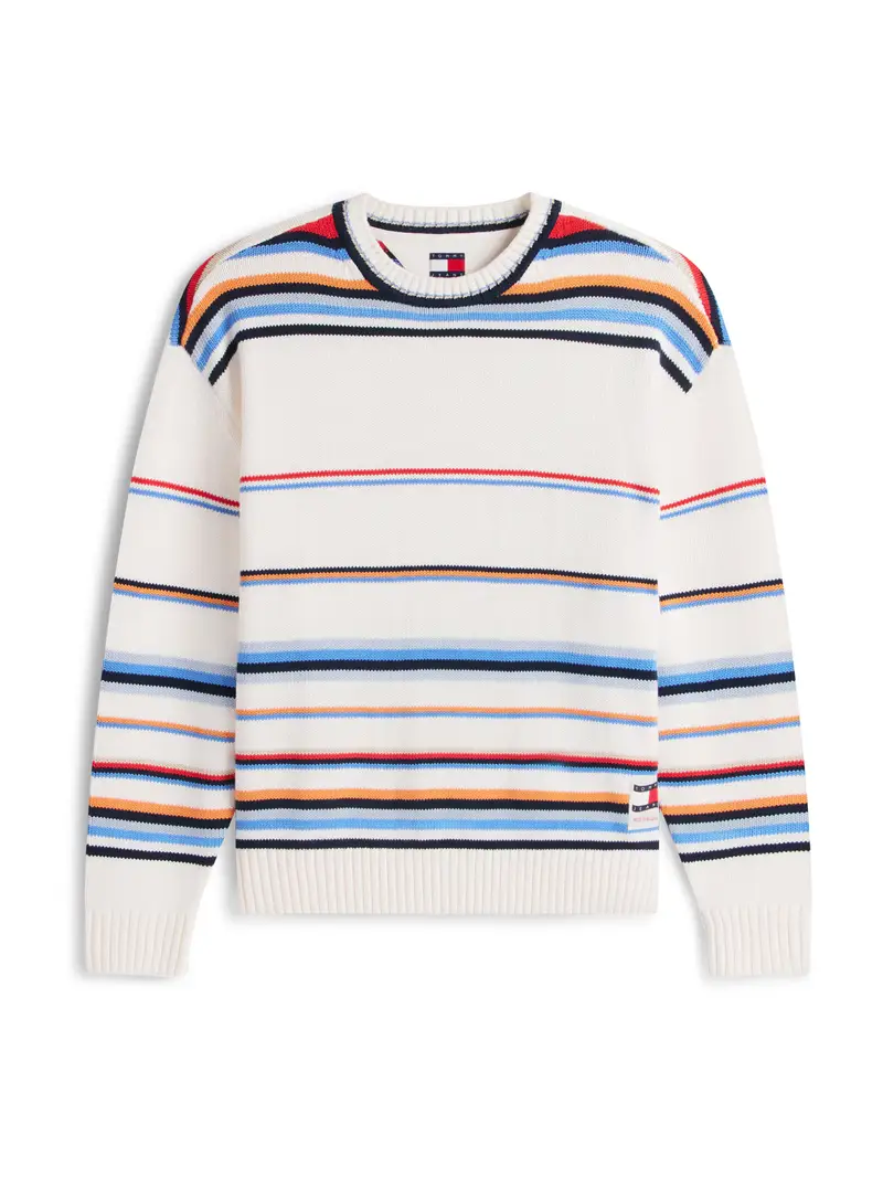 Felpa blu chiaro / giallo / rosso / bianco