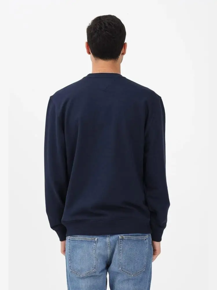 felpa blu navy uomo maxi logo miniatura 2