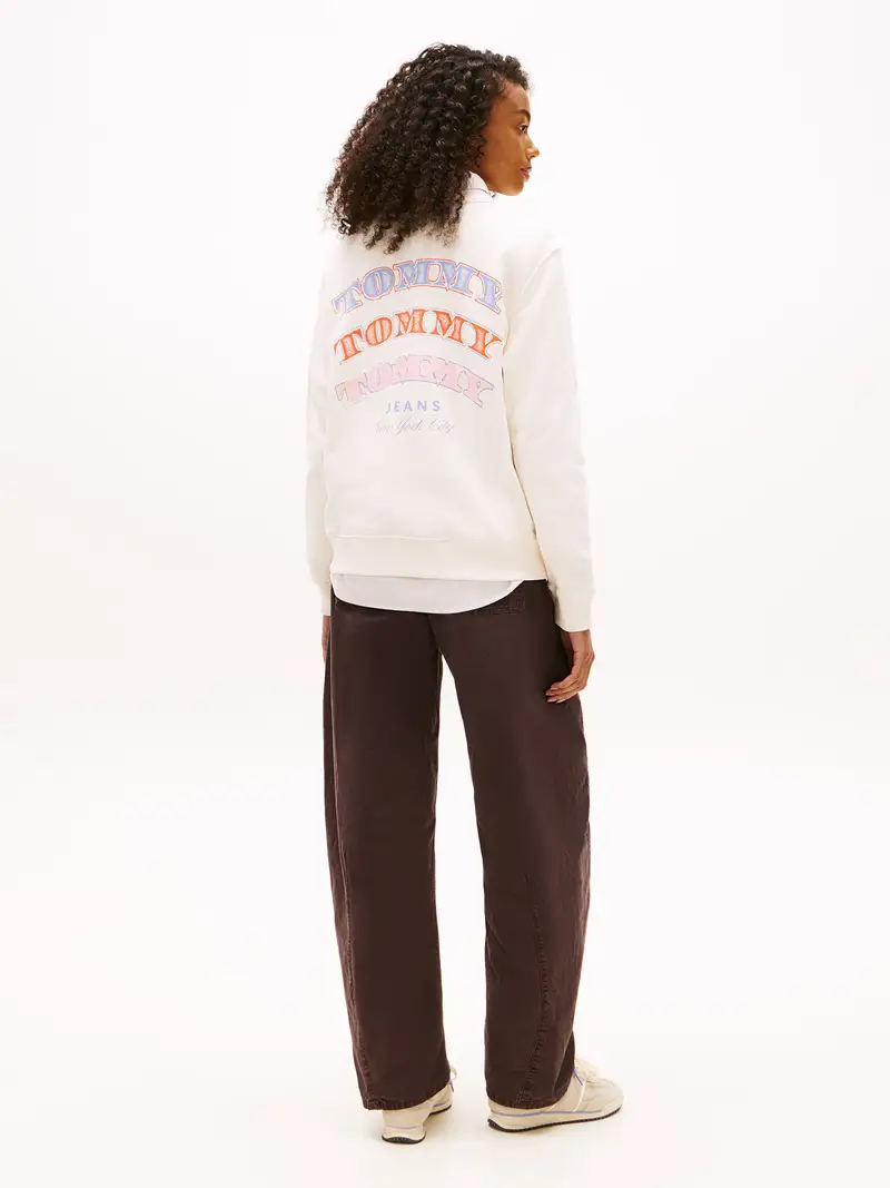 Felpa blu / rosa / bianco miniatura 3