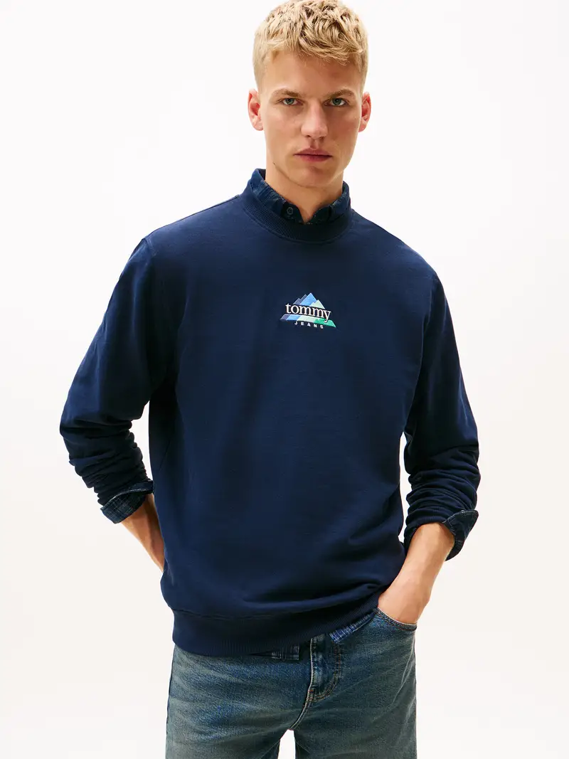 Felpa DNA PLAY navy / acqua / blu chiaro / bianco miniatura 2