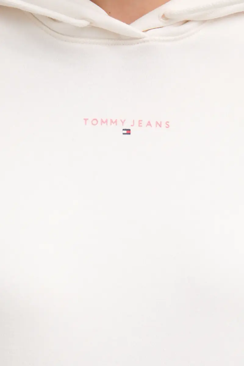 felpa donna colore beige con cappuccio DW0DW21963 miniatura 4