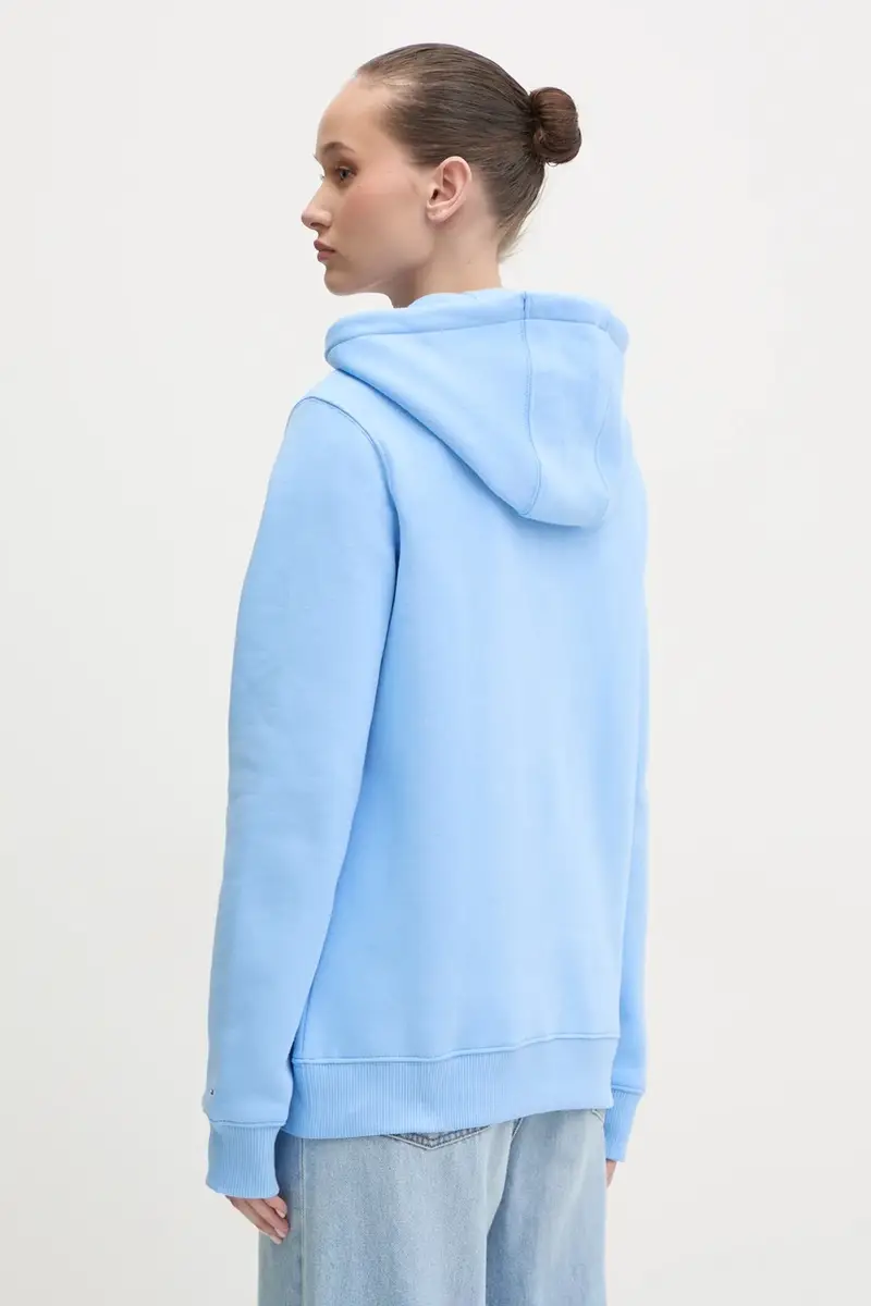 felpa donna colore blu con cappuccio DW0DW21771 miniatura 3