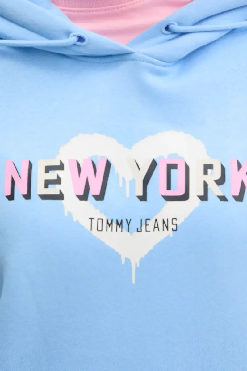 felpa donna colore blu con cappuccio DW0DW21771 miniatura 5