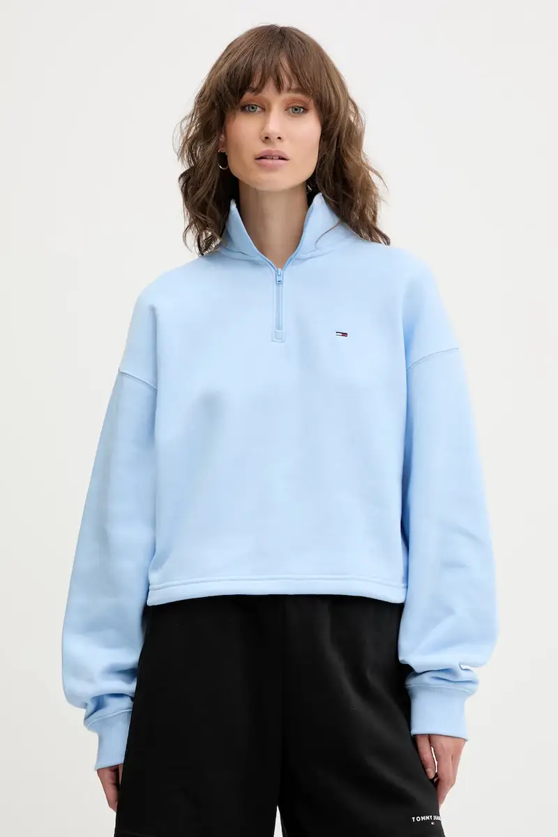 felpa donna colore blu DW0DW20946