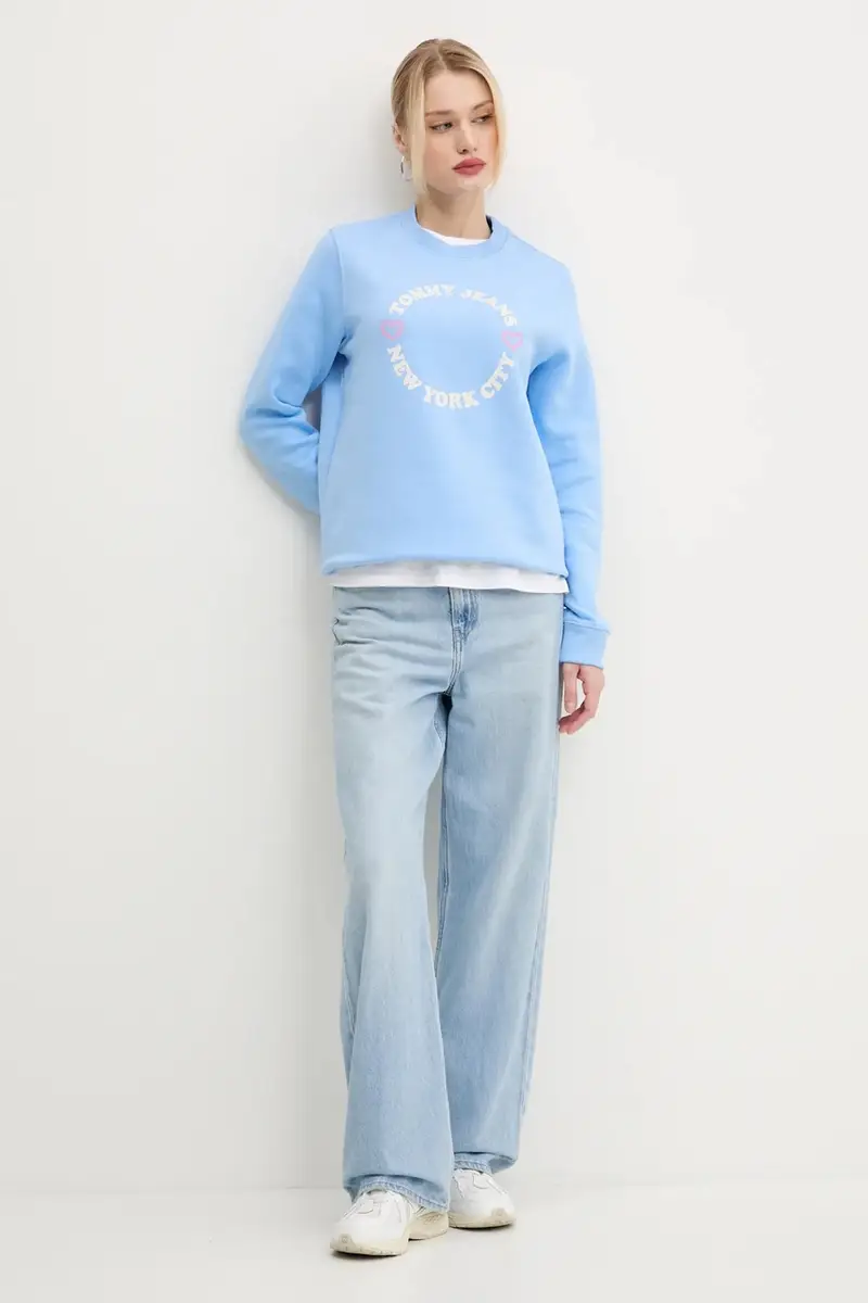 felpa donna colore blu DW0DW21770 miniatura 2