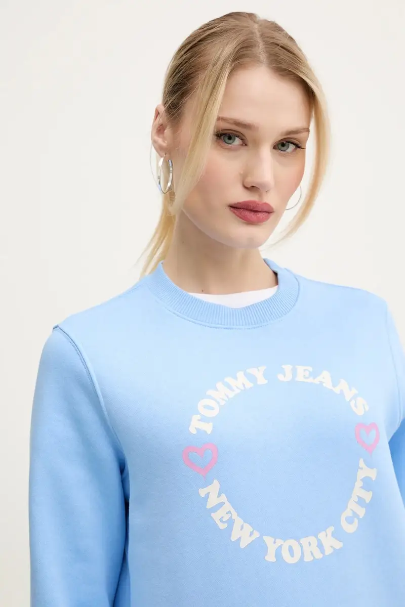 felpa donna colore blu DW0DW21770 miniatura 4