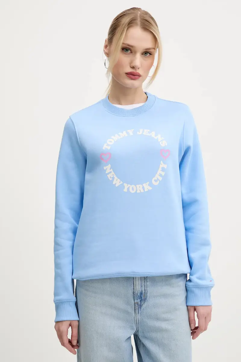 felpa donna colore blu DW0DW21770