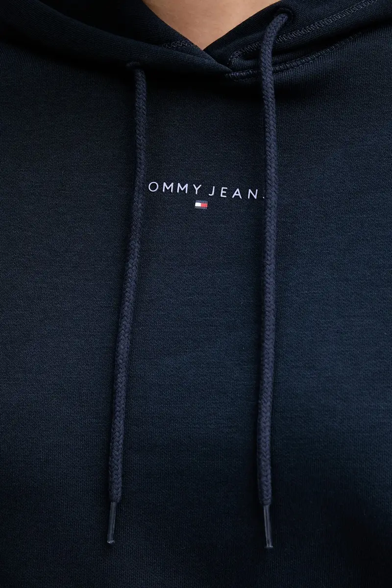 felpa donna colore blu navy con cappuccio DW0DW21963 miniatura 4