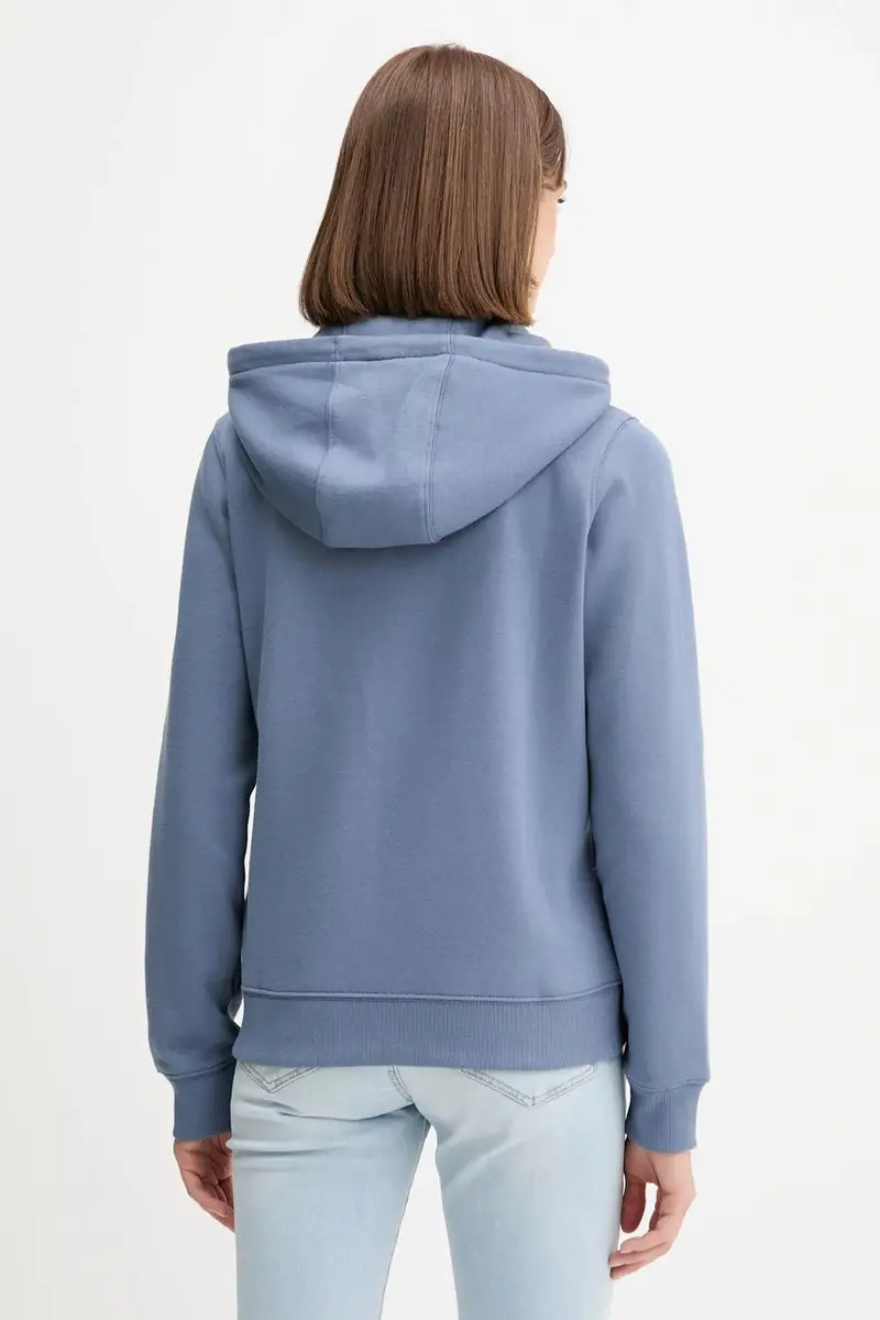 felpa donna colore nero con cappuccio DW0DW19729 Blu miniatura 3