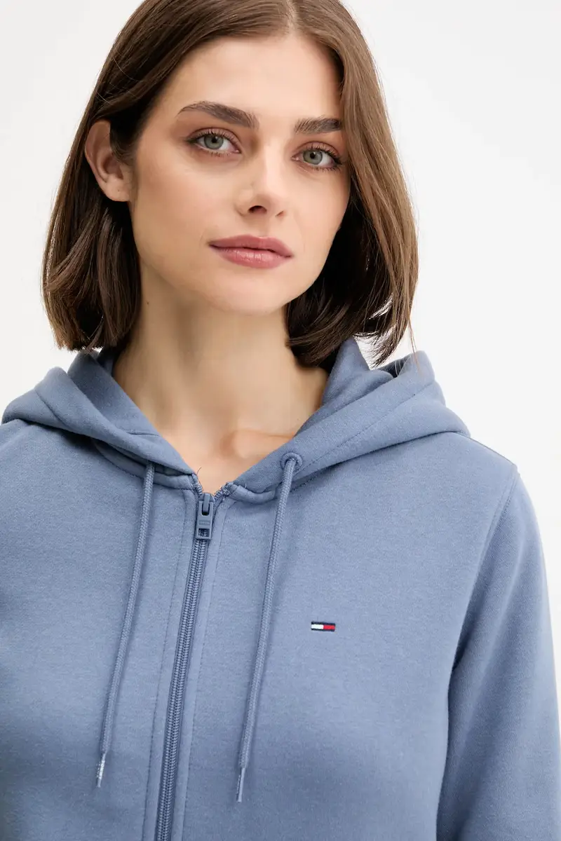 felpa donna colore nero con cappuccio DW0DW19729 Blu miniatura 4