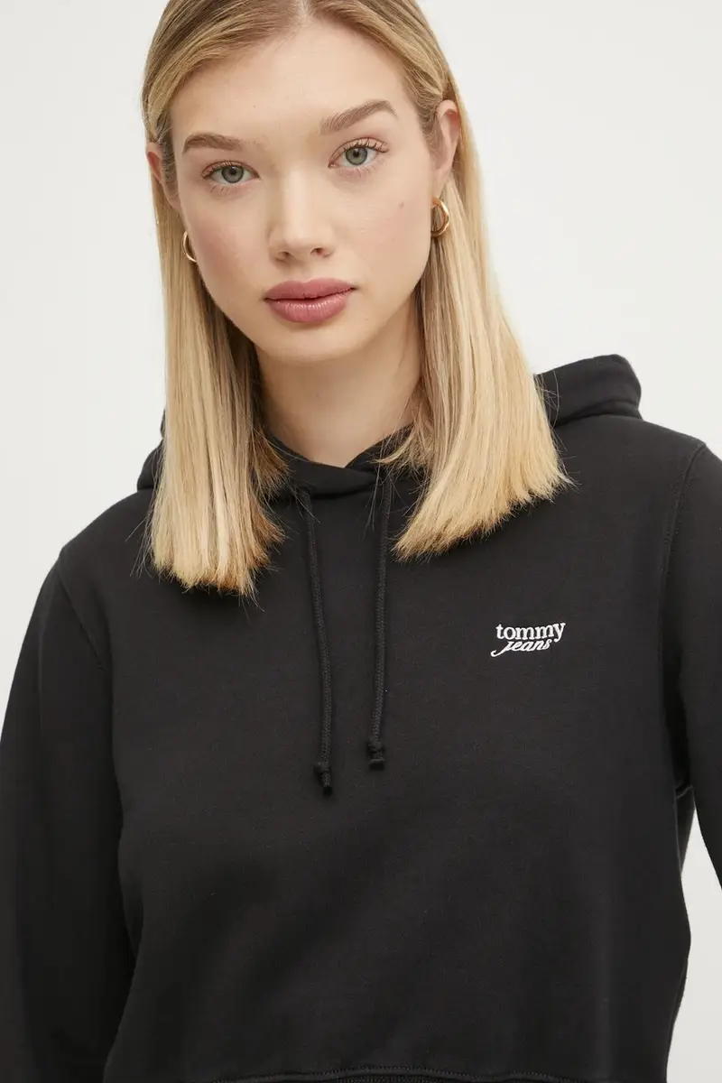 felpa donna colore nero con cappuccio DW0DW19908 miniatura 4