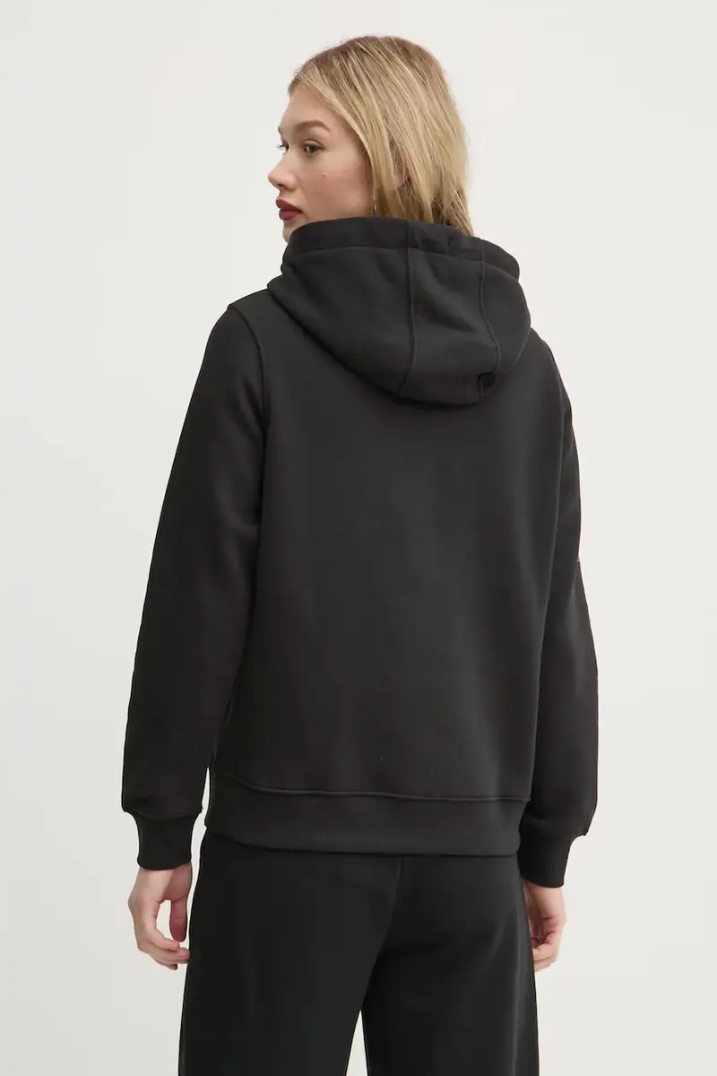 felpa donna colore nero con cappuccio DW0DW20170 miniatura 3