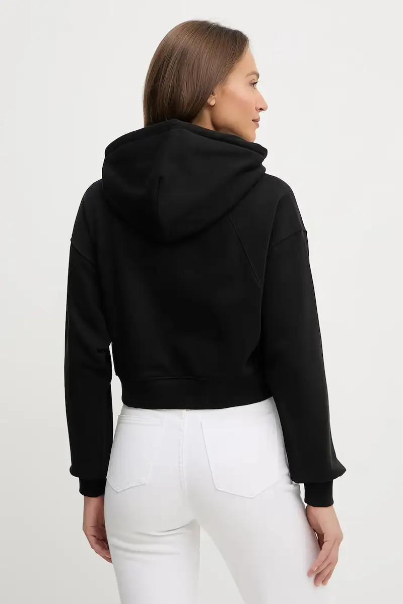 felpa donna colore nero con cappuccio DW0DW21163 miniatura 2