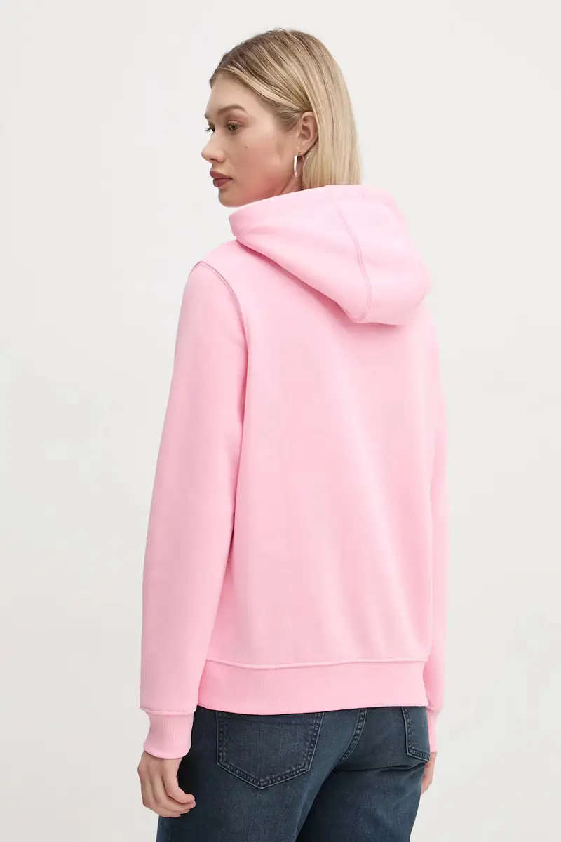 felpa donna colore rosa con cappuccio DW0DW20170 miniatura 3