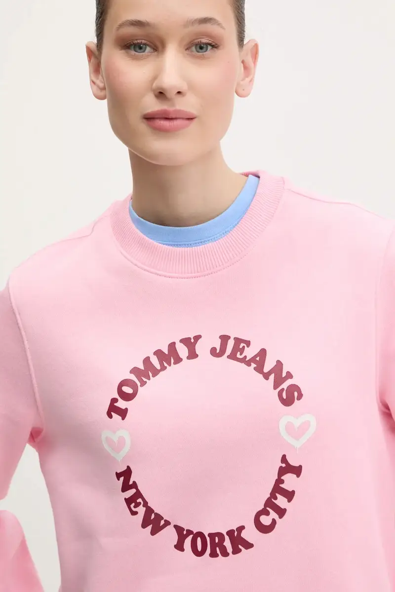 felpa donna colore rosa DW0DW21770 miniatura 4