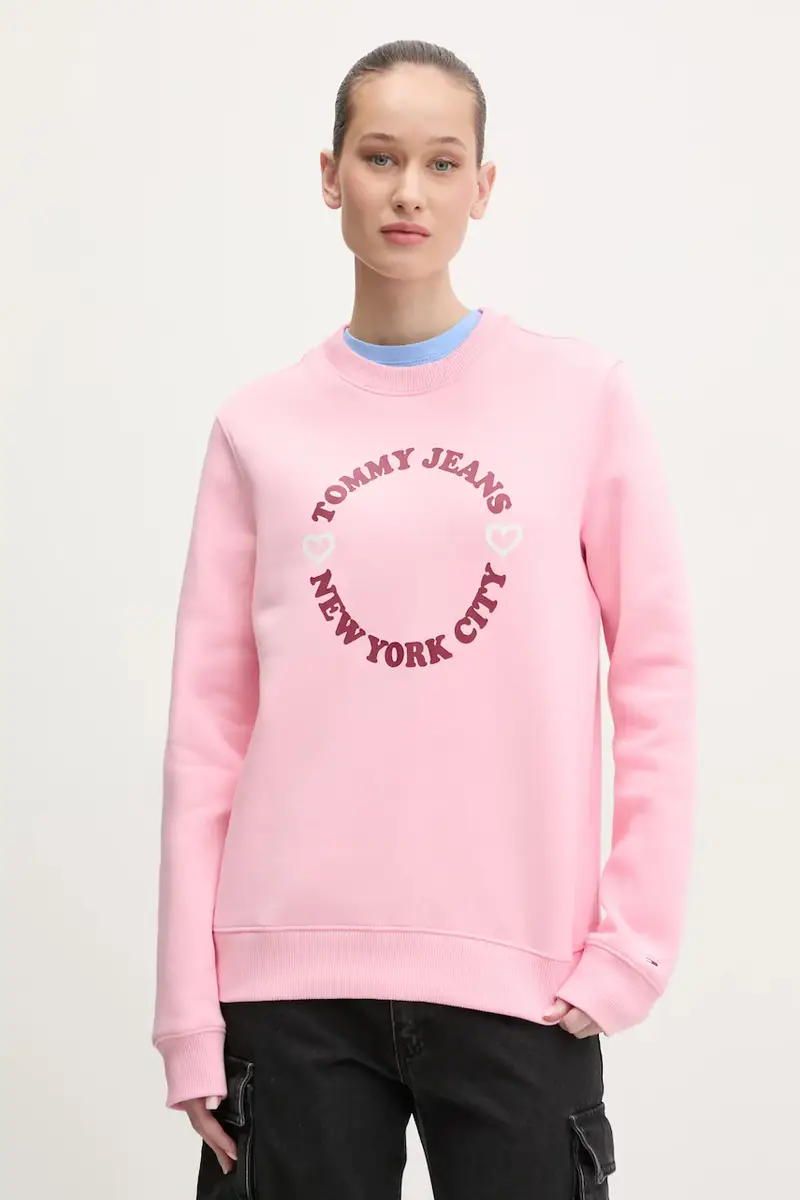 felpa donna colore rosa DW0DW21770