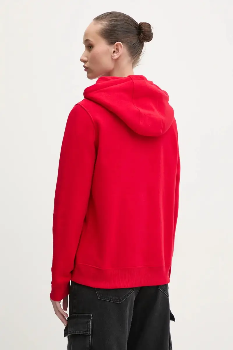 felpa donna colore rosso con cappuccio DW0DW21771 miniatura 3