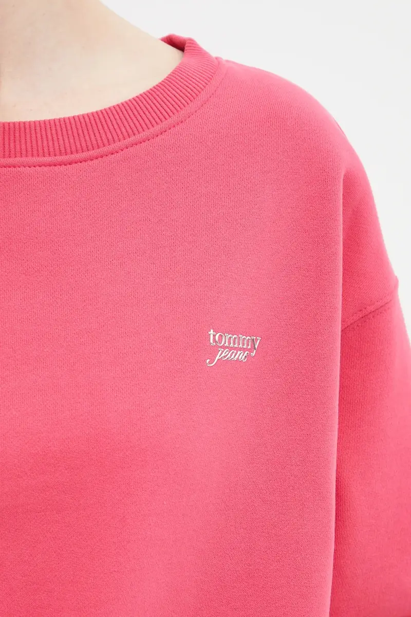 felpa donna colore rosso DW0DW21961 Rosa miniatura 5