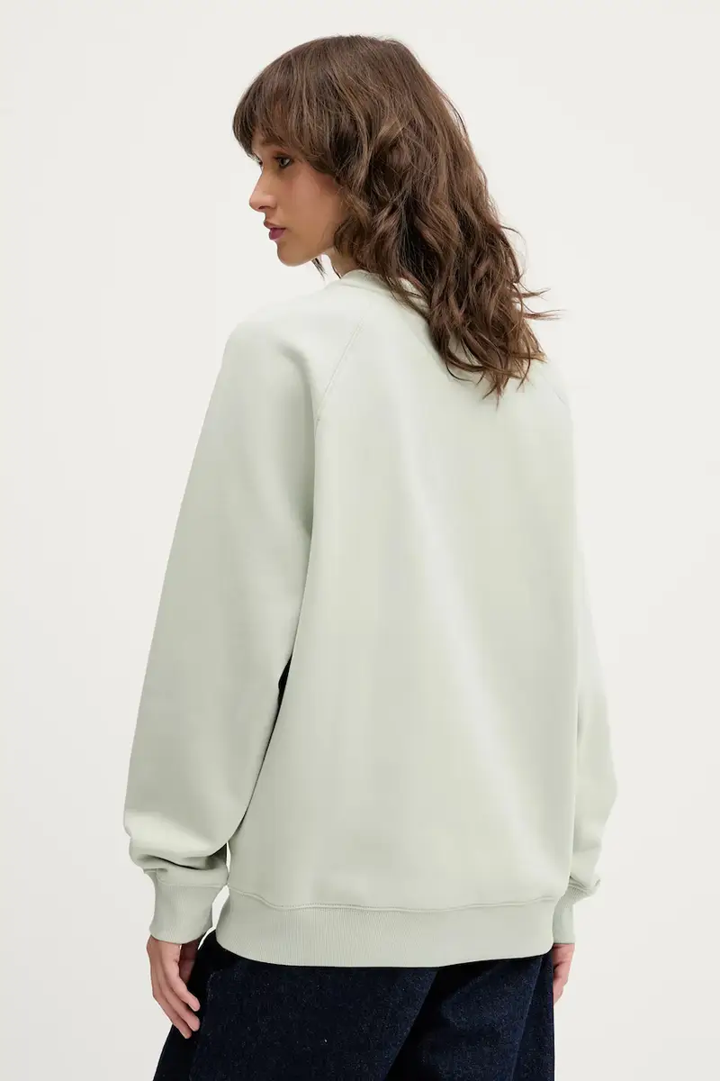 felpa donna colore verde con applicazione DW0DW21196 miniatura 3