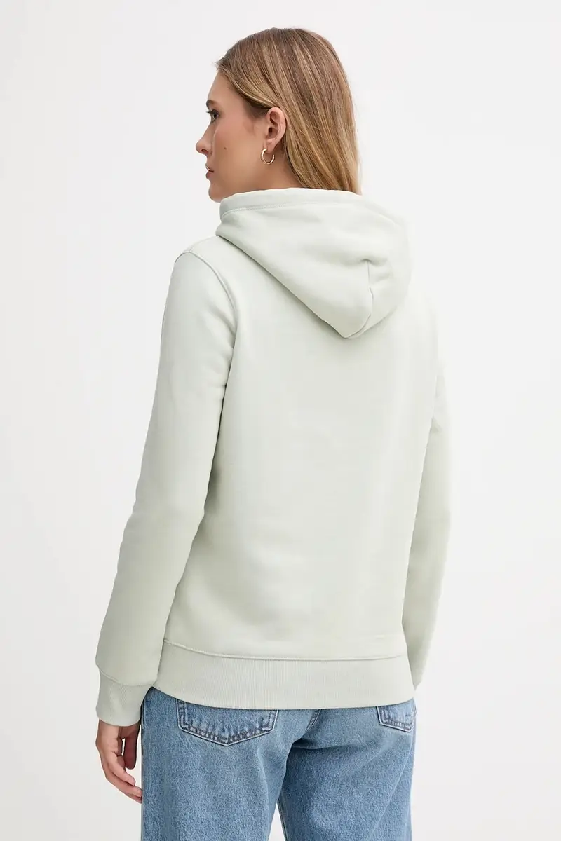 felpa donna colore verde con cappuccio DW0DW21963 miniatura 2