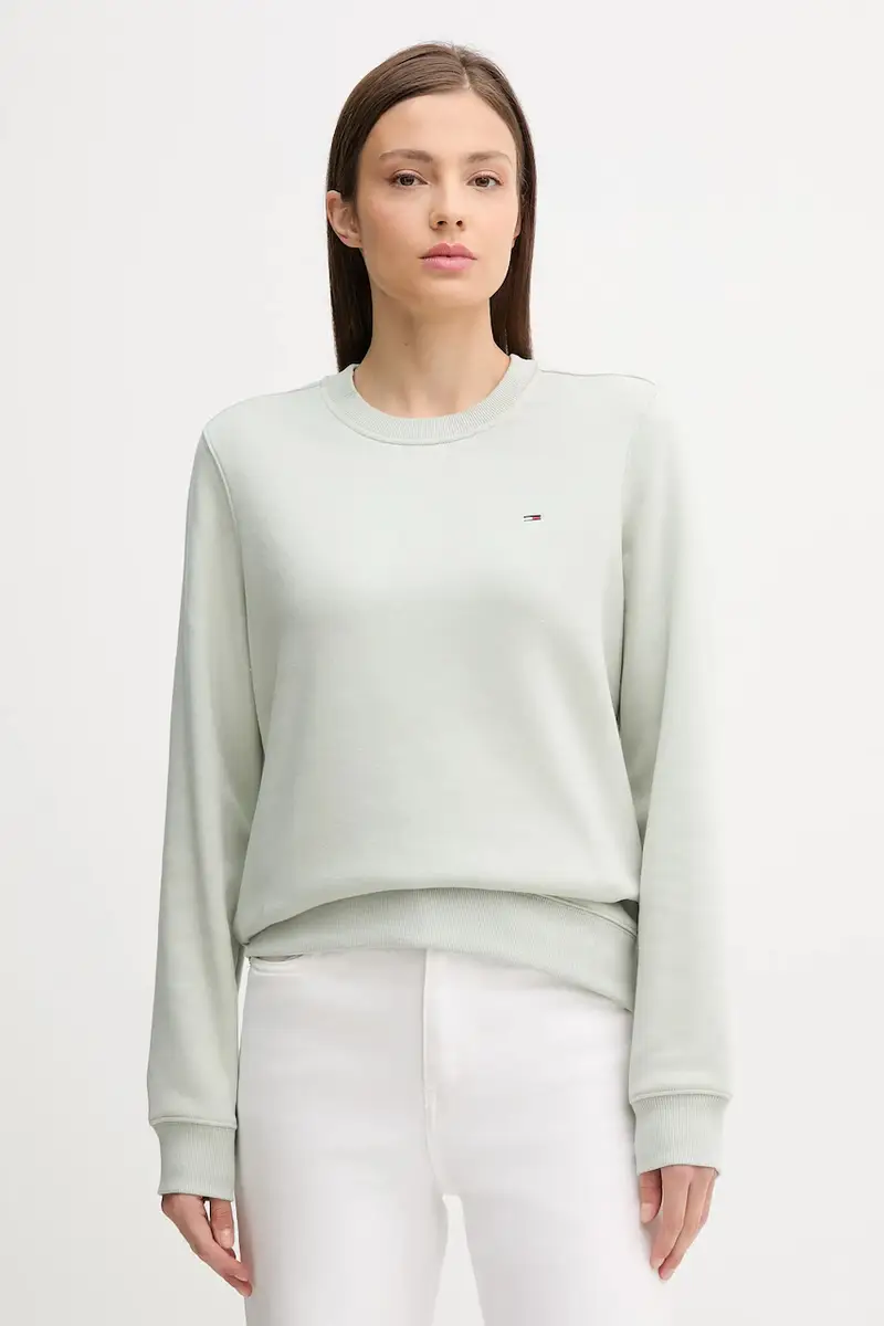 felpa donna colore verde DW0DW19959