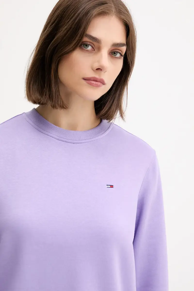 felpa donna colore violetto DW0DW19959 miniatura 4