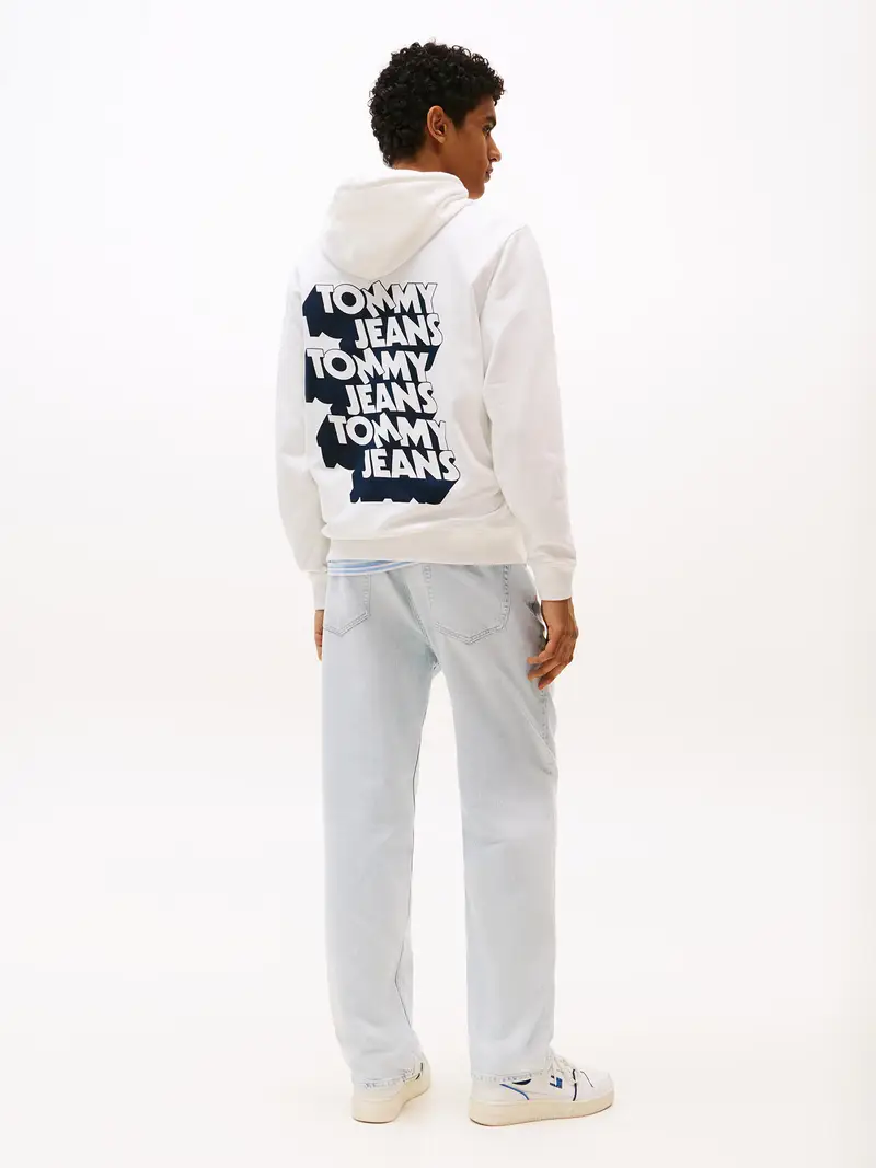 Felpa écru / blu notte Écru miniatura 3