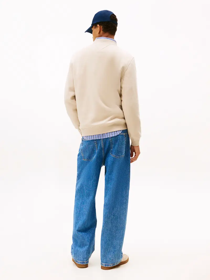 Felpa écru / navy / rosso / bianco Écru miniatura 3