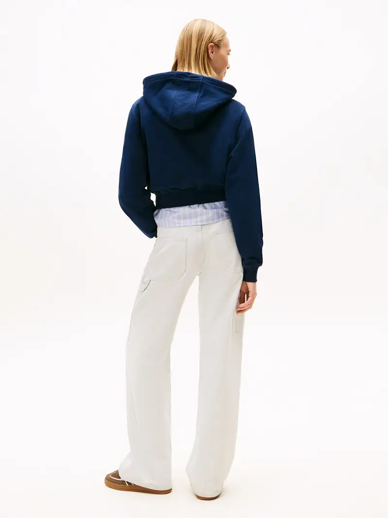 Felpa 'ESSENTIAL' marino / bianco miniatura 3