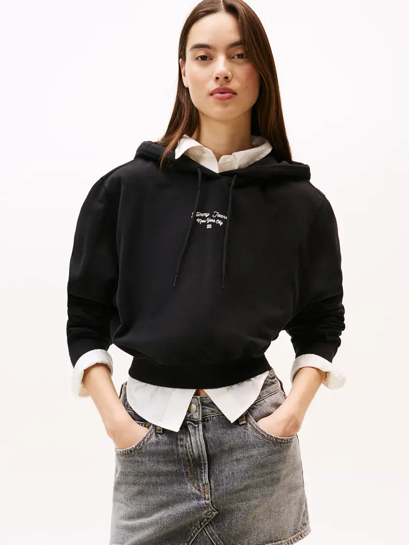 Felpa ESSENTIAL nero / bianco miniatura 2