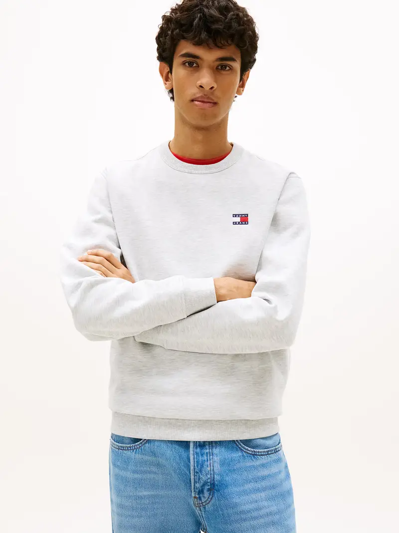 Felpa grigio chiaro miniatura 2