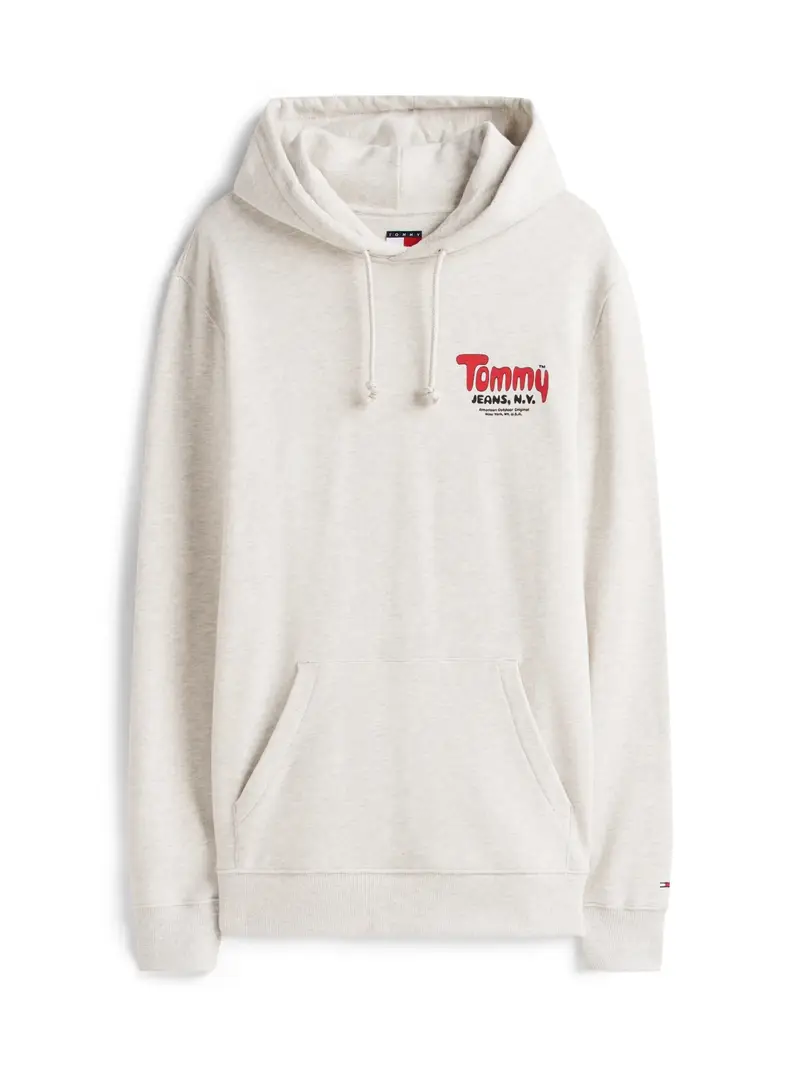 Felpa grigio sfumato / rosso / nero