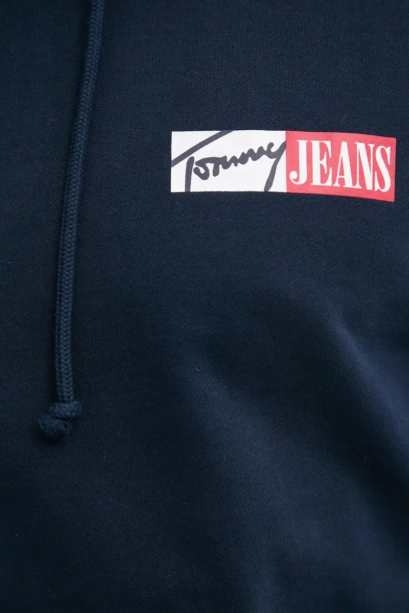 felpa in cotone bambino/a uomo colore blu navy con cappuccio DM0DM20257 miniatura 5