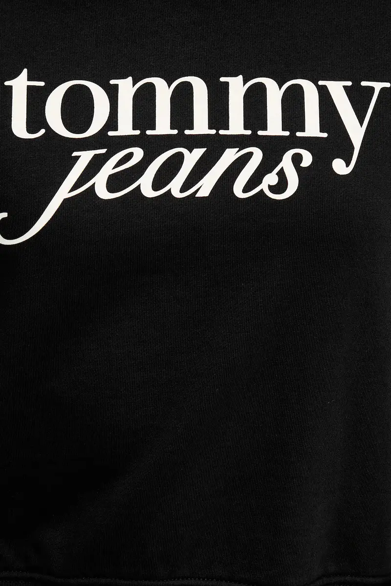 felpa in cotone colore nero con cappuccio DW0DW20306 miniatura 4