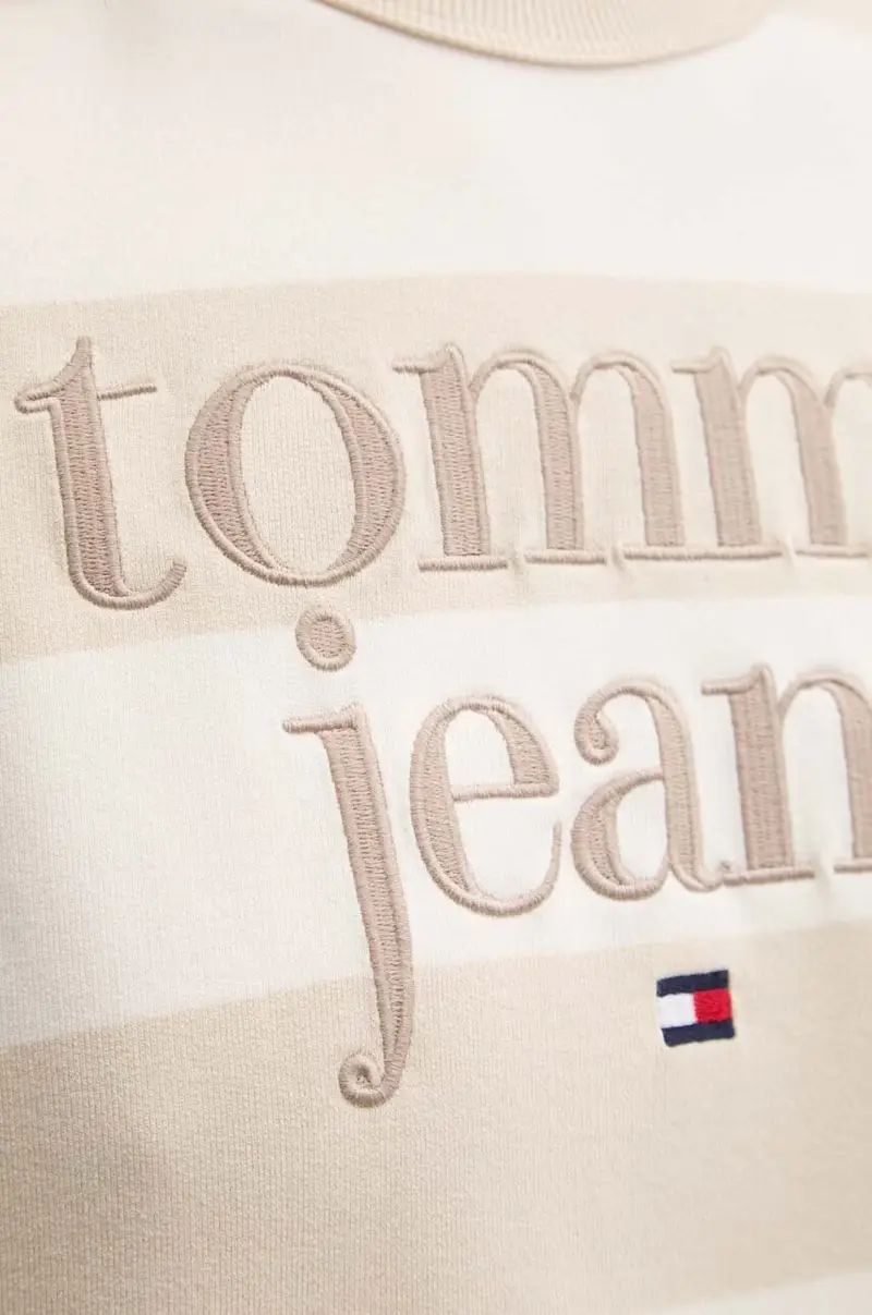 felpa in cotone donna colore beige DW0DW19041 miniatura 5