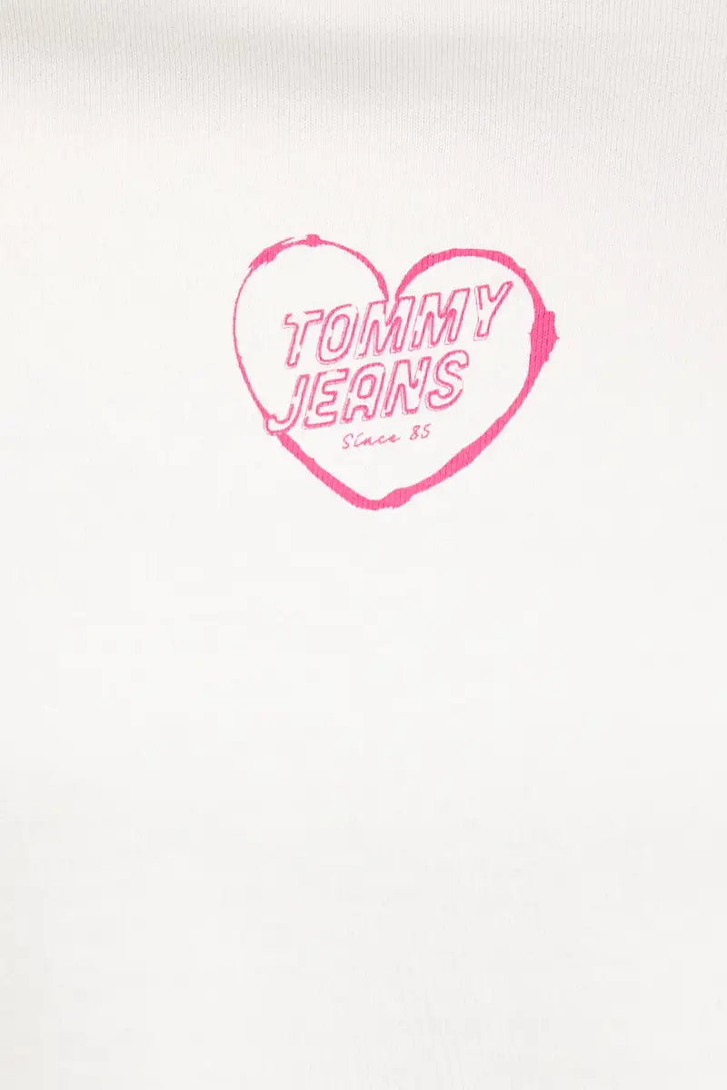 felpa in cotone donna colore bianco con cappuccio DW0DW21408 miniatura 5