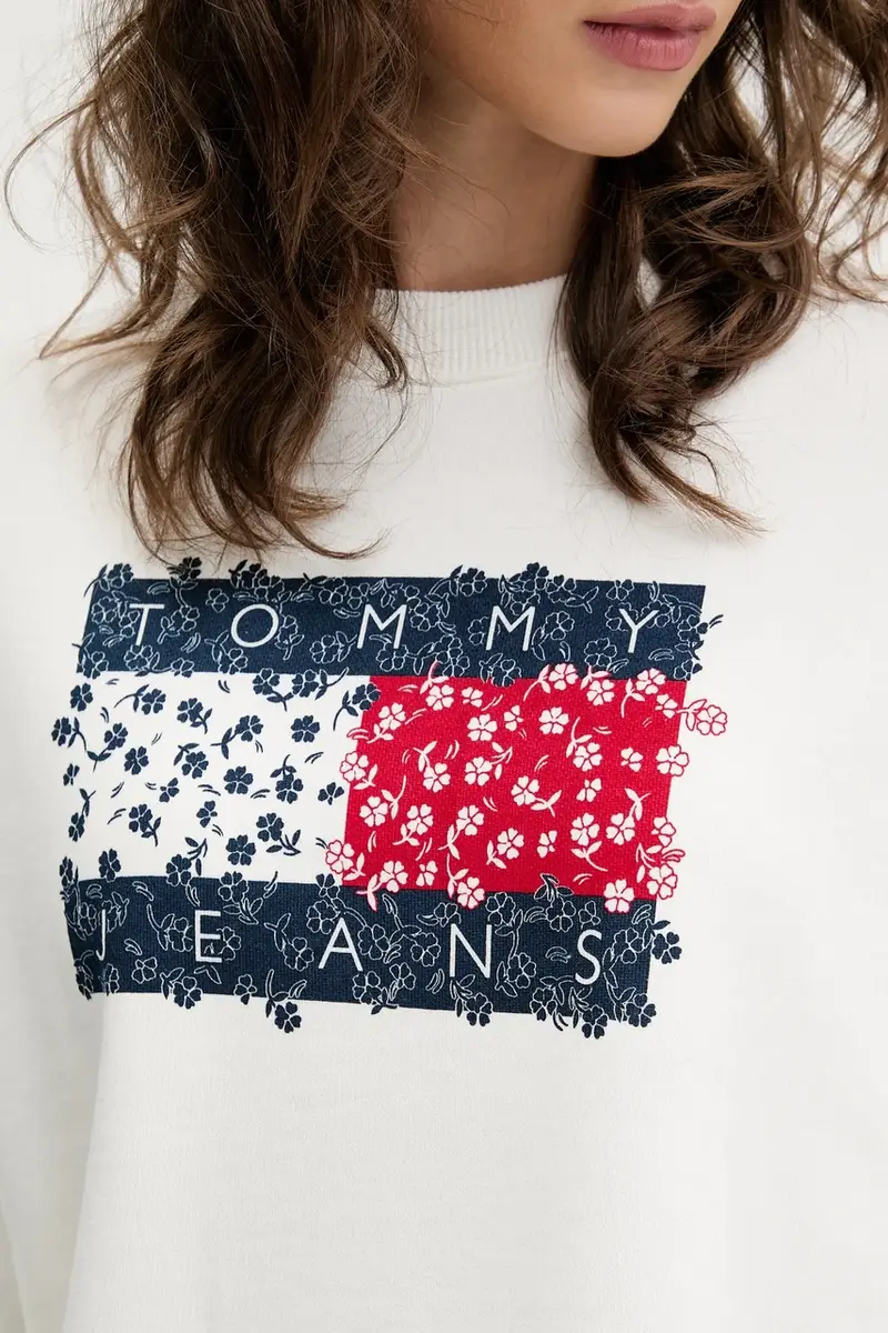 felpa in cotone donna colore bianco DW0DW20933 miniatura 5