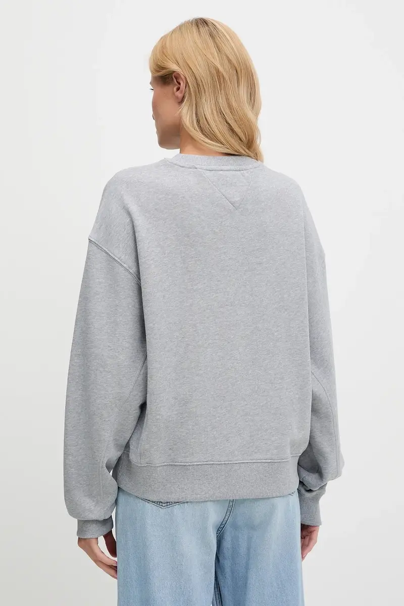 felpa in cotone donna colore grigio DW0DW21202 miniatura 2